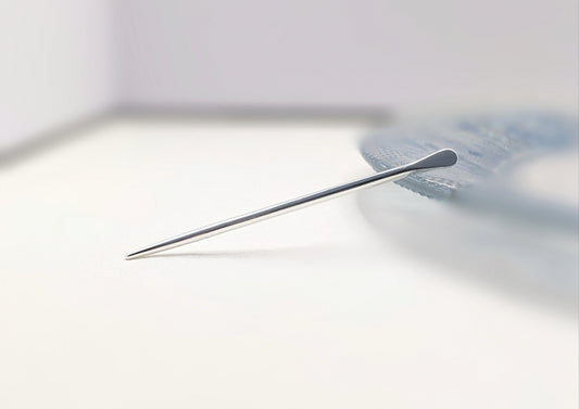 YUANWELLNESS: Handmade Pure Silver Basic Teishin, Tool, Stick, Needle for Acupuncture, Massage, Acupressure - YUAN WELLNESS