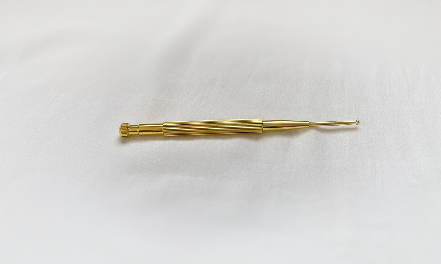 YUANWELLNESS: Brass Teishin, Tool, Stick, Needle Probe, for Acupuncture, Massage, Acupressure - YUAN WELLNESS