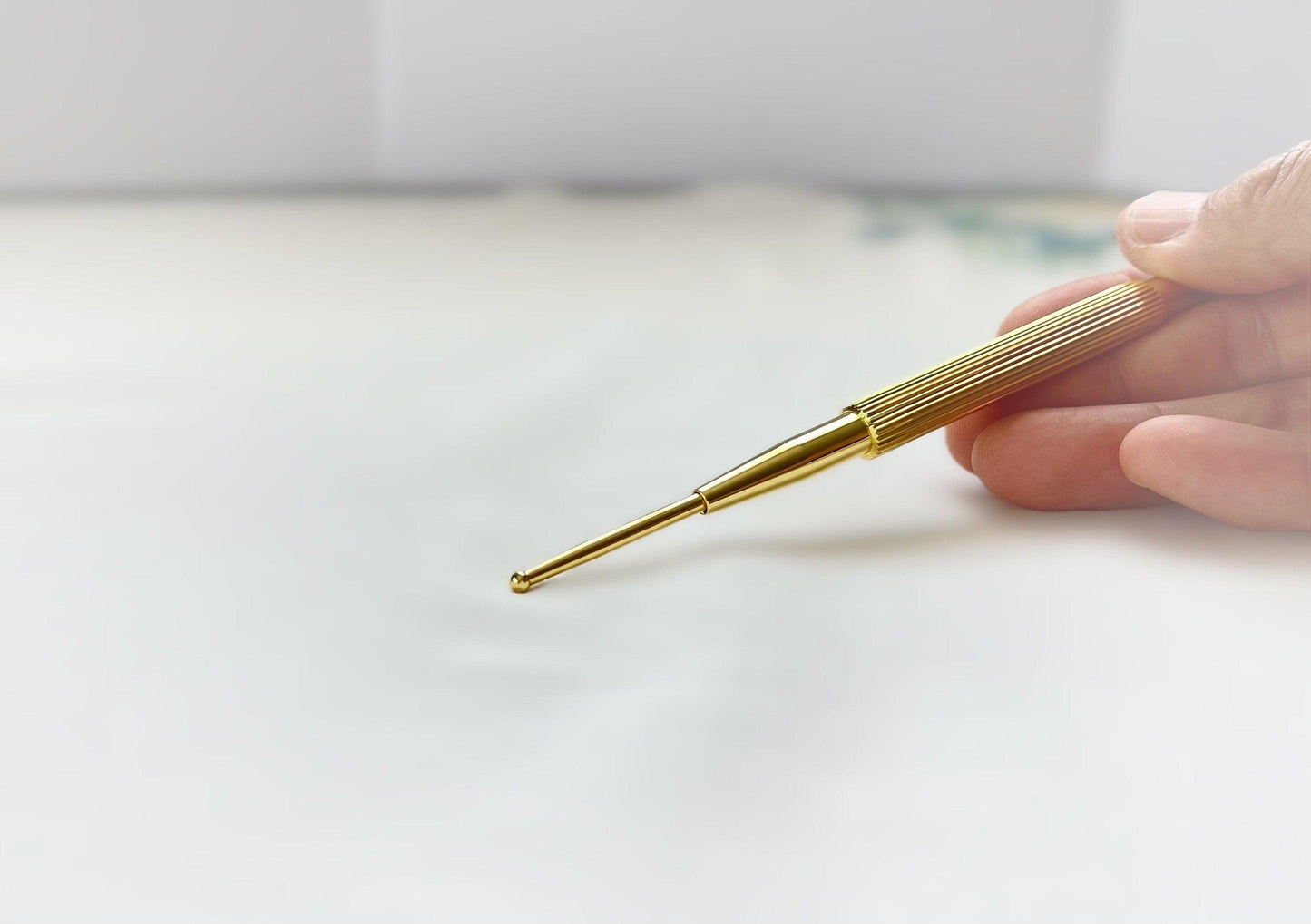 YUANWELLNESS: Brass Teishin, Tool, Stick, Needle Probe, for Acupuncture, Massage, Acupressure - YUAN WELLNESS