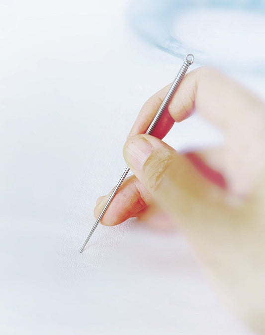 YUANWELLNESS: Handmade Stainless steel Teishi, 9 Classic Acupuncture Needles, Stick for Massage, Acupressure - YUAN WELLNESS