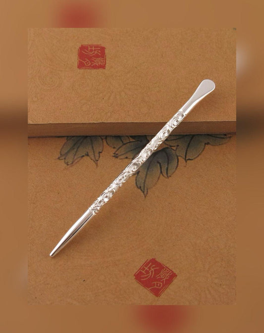 YUANWELLNESS: Handmade Pure Silver Teishin, Tool, Stick, Needle for Acupuncture, Massage, Acupressure - YUAN WELLNESS