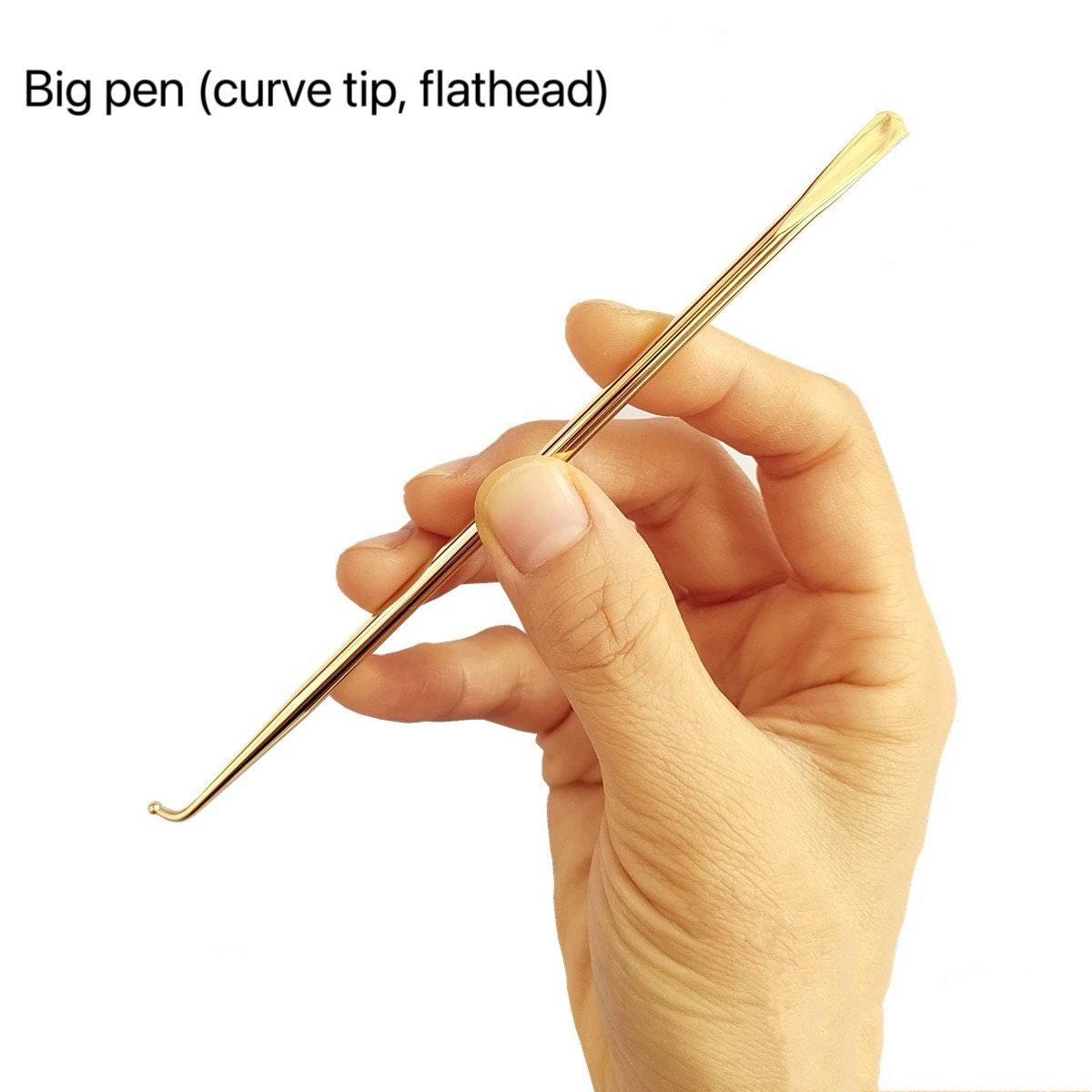 YUANWELLNESS: Auricular Acupuncture, Brass Teishin, Tool, Stick, Needle Probe, for Acupuncture, Massage, Acupressure, Auricular - YUAN WELLNESS