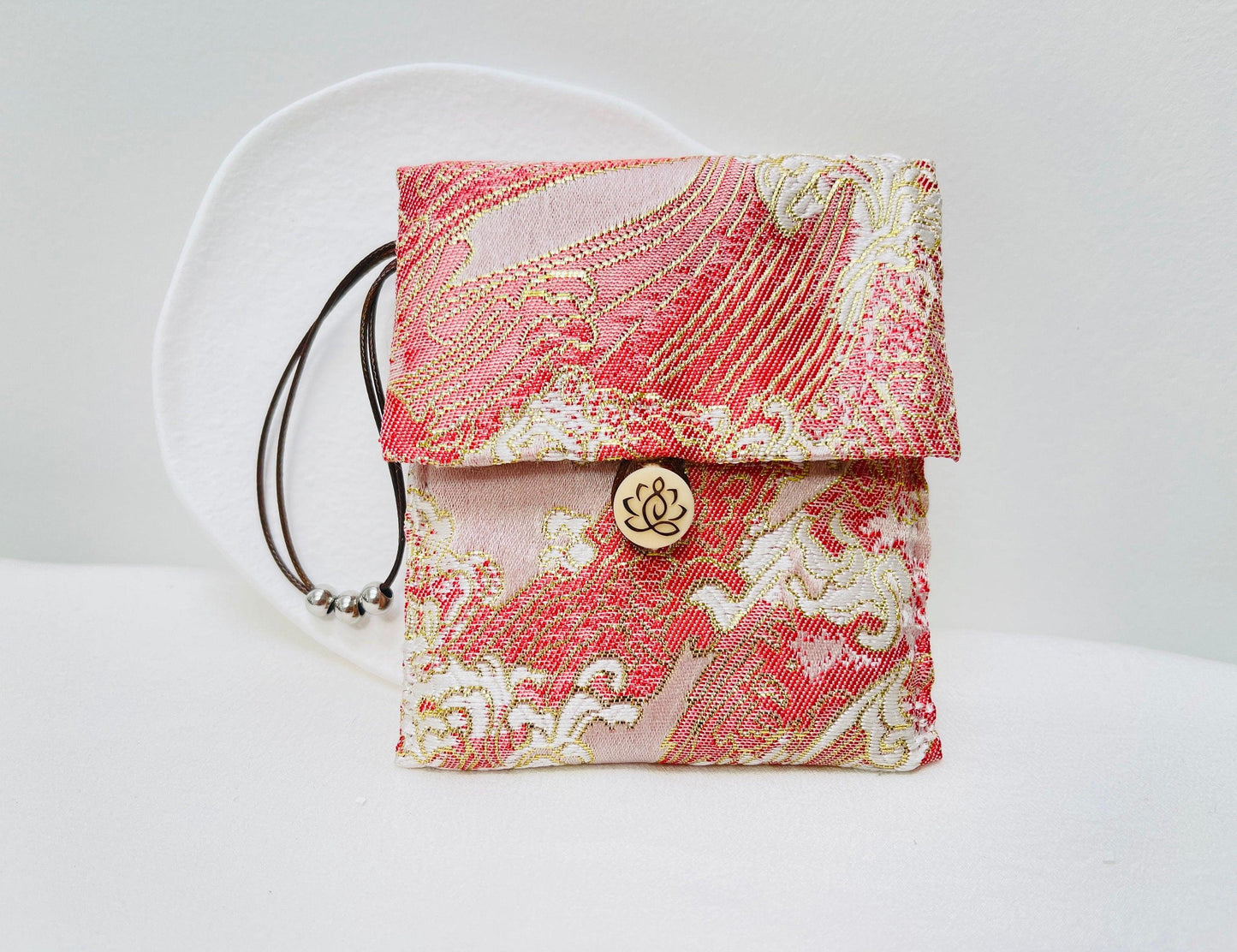 YUANWELLNESS: Handmade Acupuncture Teishin Case, Japanese Great Wave, Blue, Teishin Holder - YUAN WELLNESS