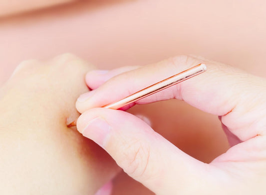 YUANWELLNESS: Handmade Small Copper Teishin/ Dashin for Acupuncture - Precision and Convenient Tool for Auricular and Body Points - YUAN WELLNESS