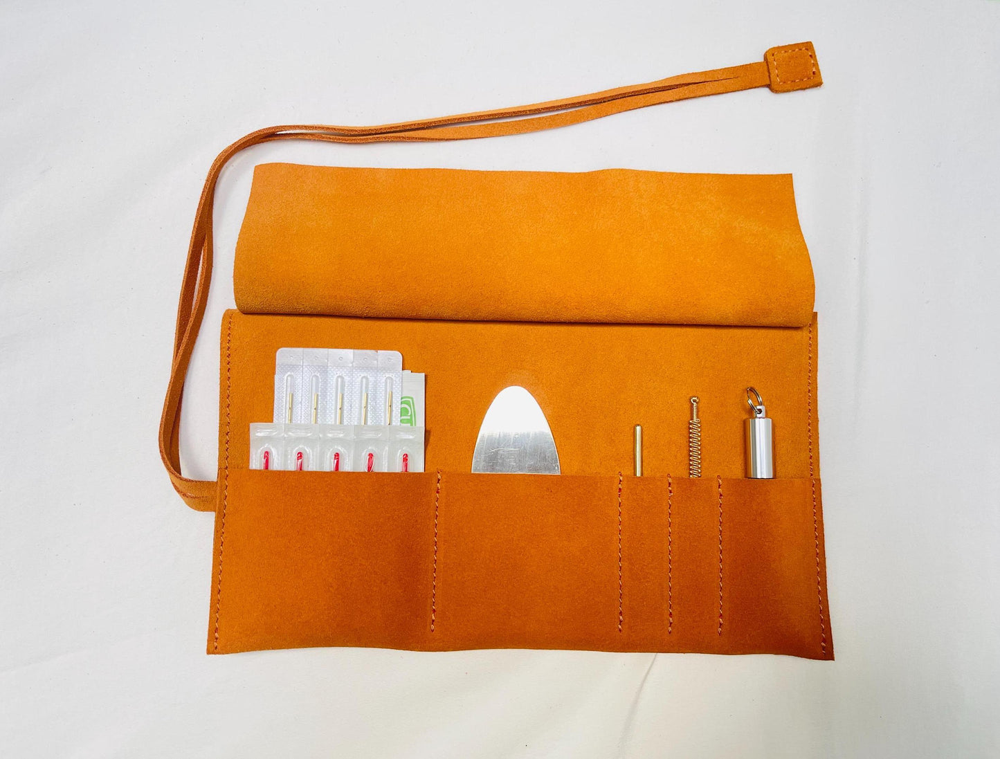 YUANWELLNESS: Handcrafted Leather Acupuncture Needle Carrying Case, Portable and Convenient - YUAN WELLNESS