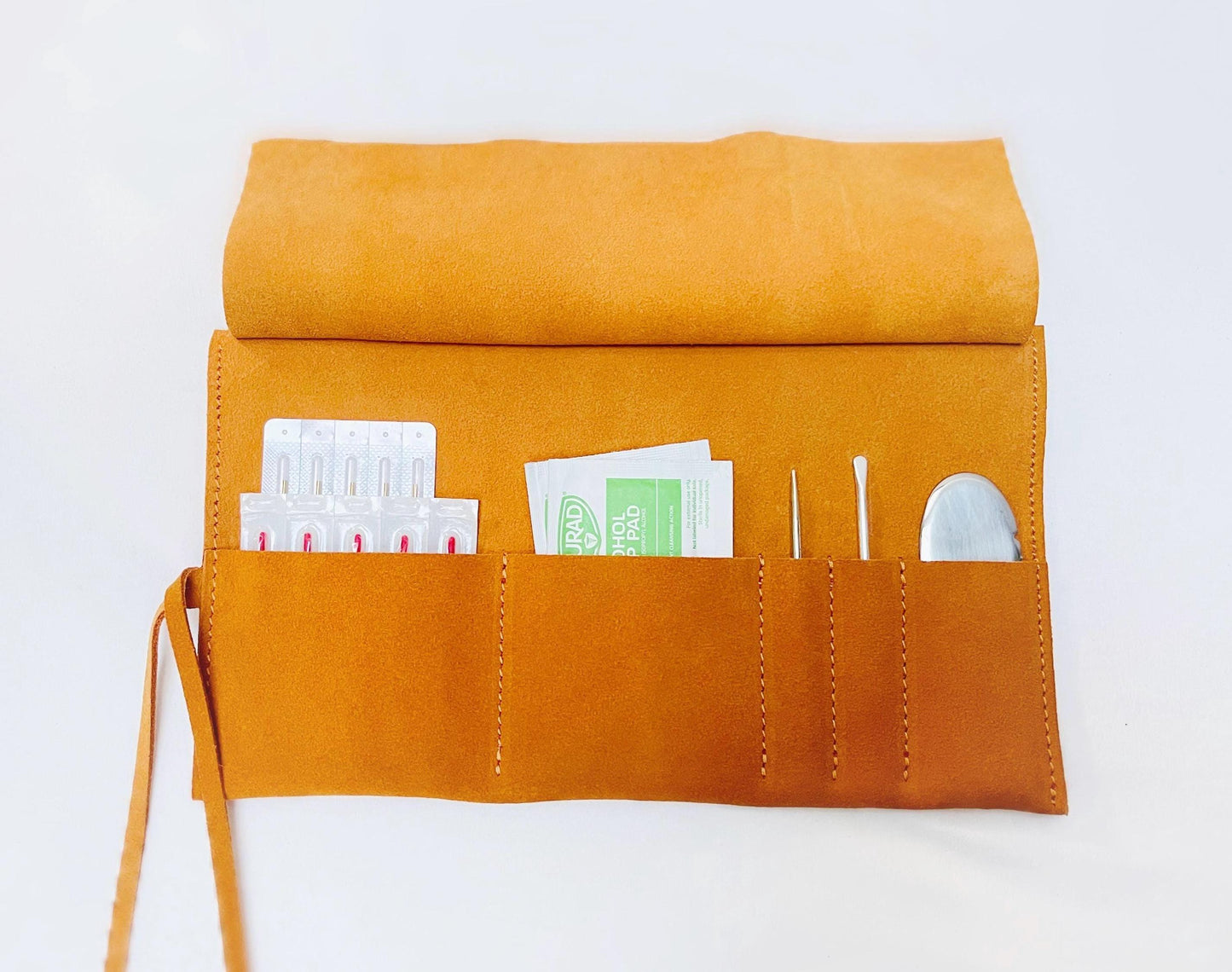 YUANWELLNESS: Handcrafted Leather Acupuncture Needle Carrying Case, Portable and Convenient - YUAN WELLNESS