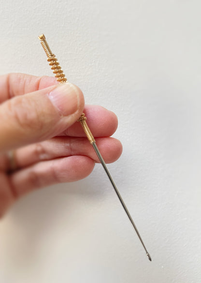 YUANWELLNESS: Handmade  Stainless steel Teishi, 9 Classic Acupuncture Needles, Stick for Massage, Acupressure