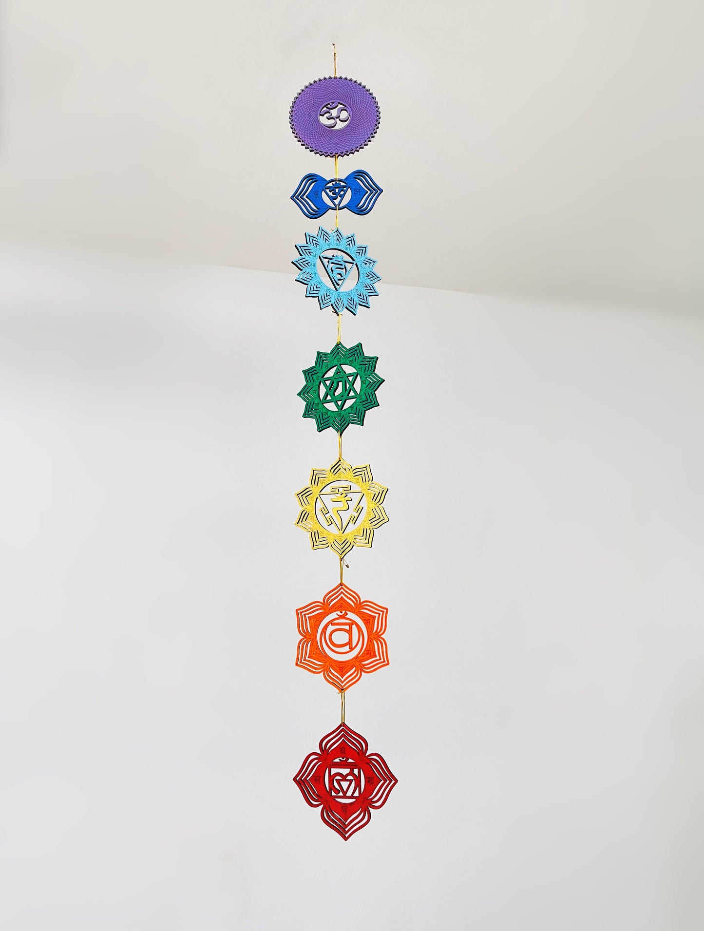 7 Chakras Wall Art, Chakras Wall Decor, Chakras Wall Hanging - YUAN WELLNESS 