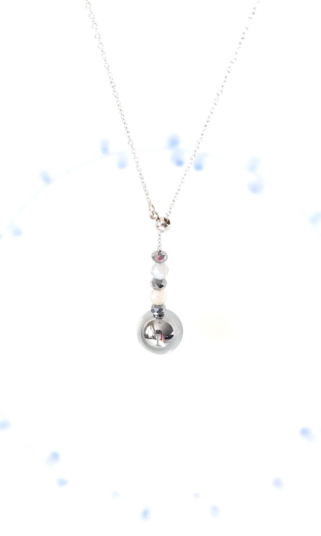 YUANWELLNESS: Handmade Terahertz bead adjustable energy necklace, Energy Healing - YUAN WELLNESS 