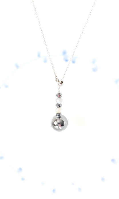 YUANWELLNESS: Handmade Terahertz bead adjustable energy necklace, Energy Healing - YUAN WELLNESS 