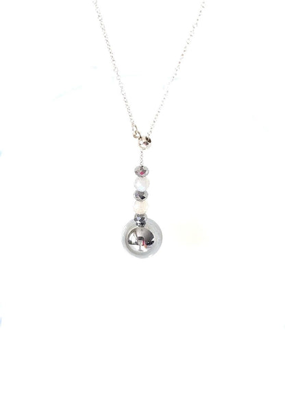 YUANWELLNESS: Handmade Terahertz bead adjustable energy necklace, Energy Healing - YUAN WELLNESS 