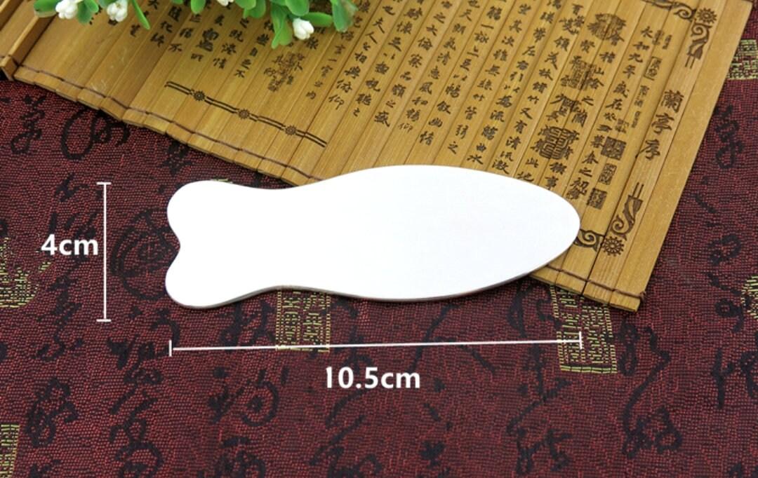 YUANWELLNESS: Custom Handmade Personalized Pure Silver Guasha Massage Tool, Acupuncture, Acupressure - YUAN WELLNESS 