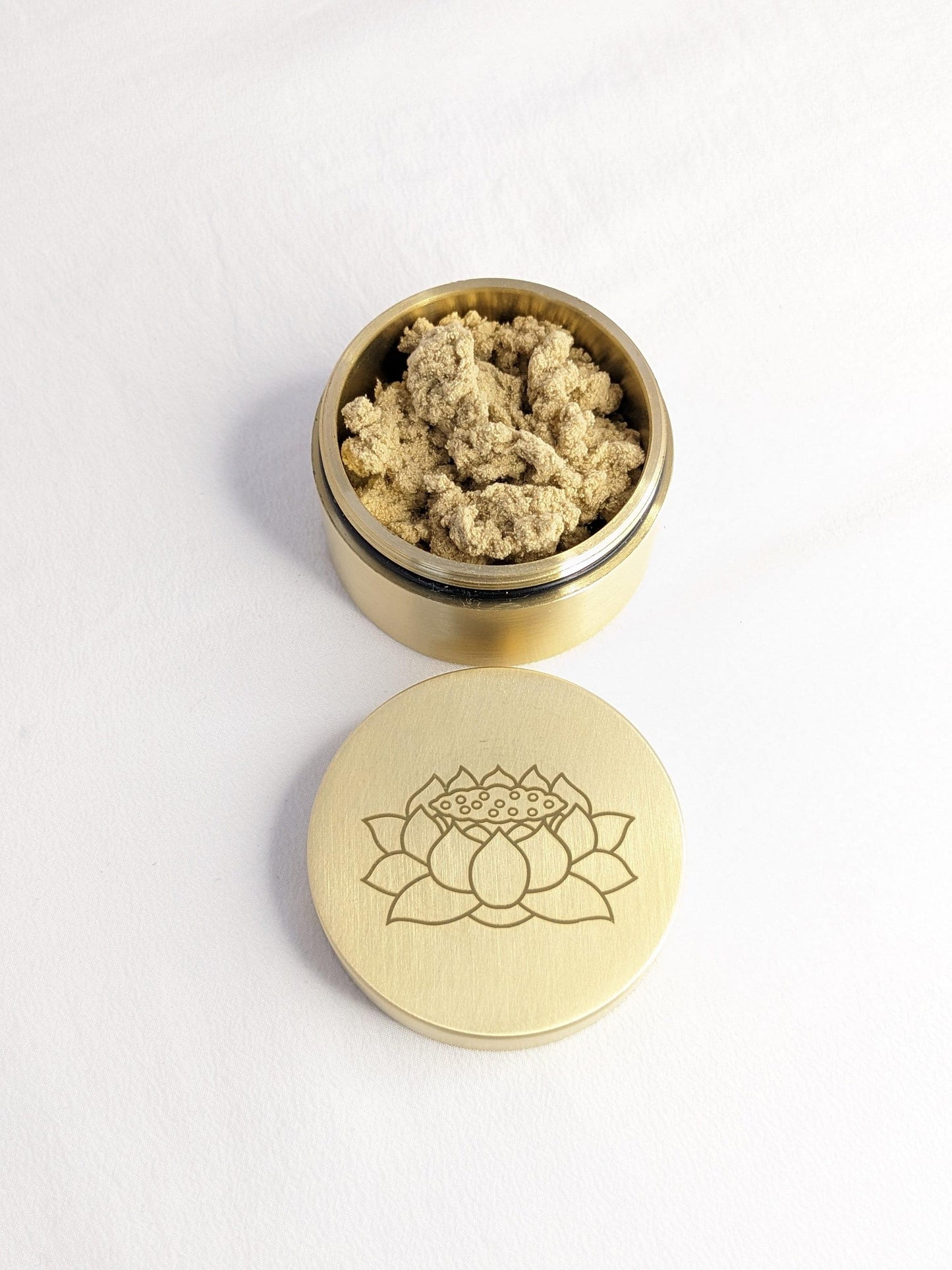 YUANWELLNESS: Brass Lotus Budda Boxes for Loose Moxa, Direct Moxa, Acupuncture, Moxabustion - YUAN WELLNESS 