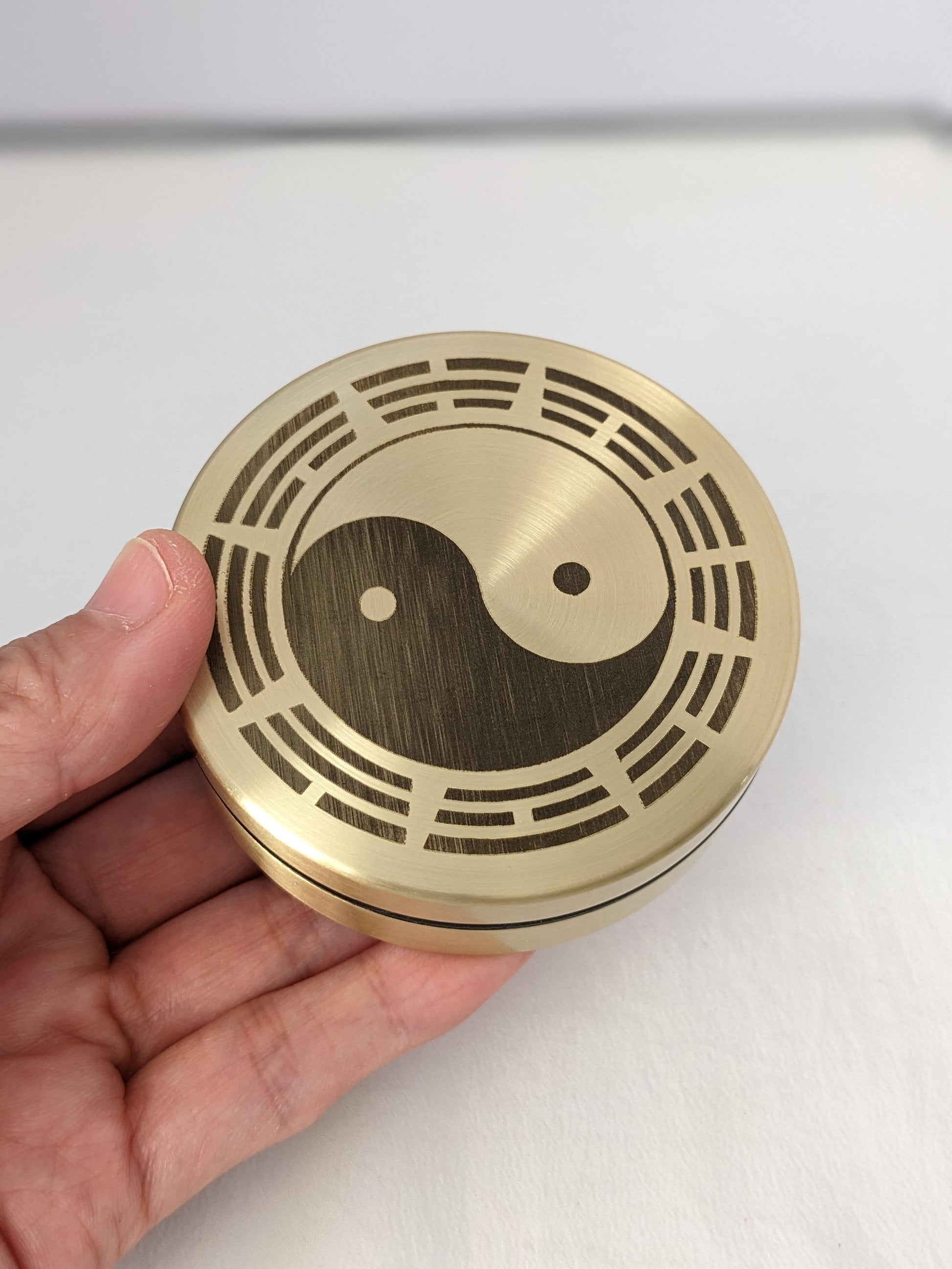 YUANWELLNESS: Brass Lotus Budda Boxes for Loose Moxa, Direct Moxa, Acupuncture, Moxabustion - YUAN WELLNESS 