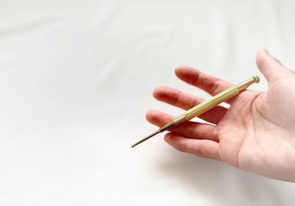 YUANWELLNESS: Brass Teishin, Tool, Stick, Needle Probe, for Acupuncture, Massage, Acupressure - YUAN WELLNESS 