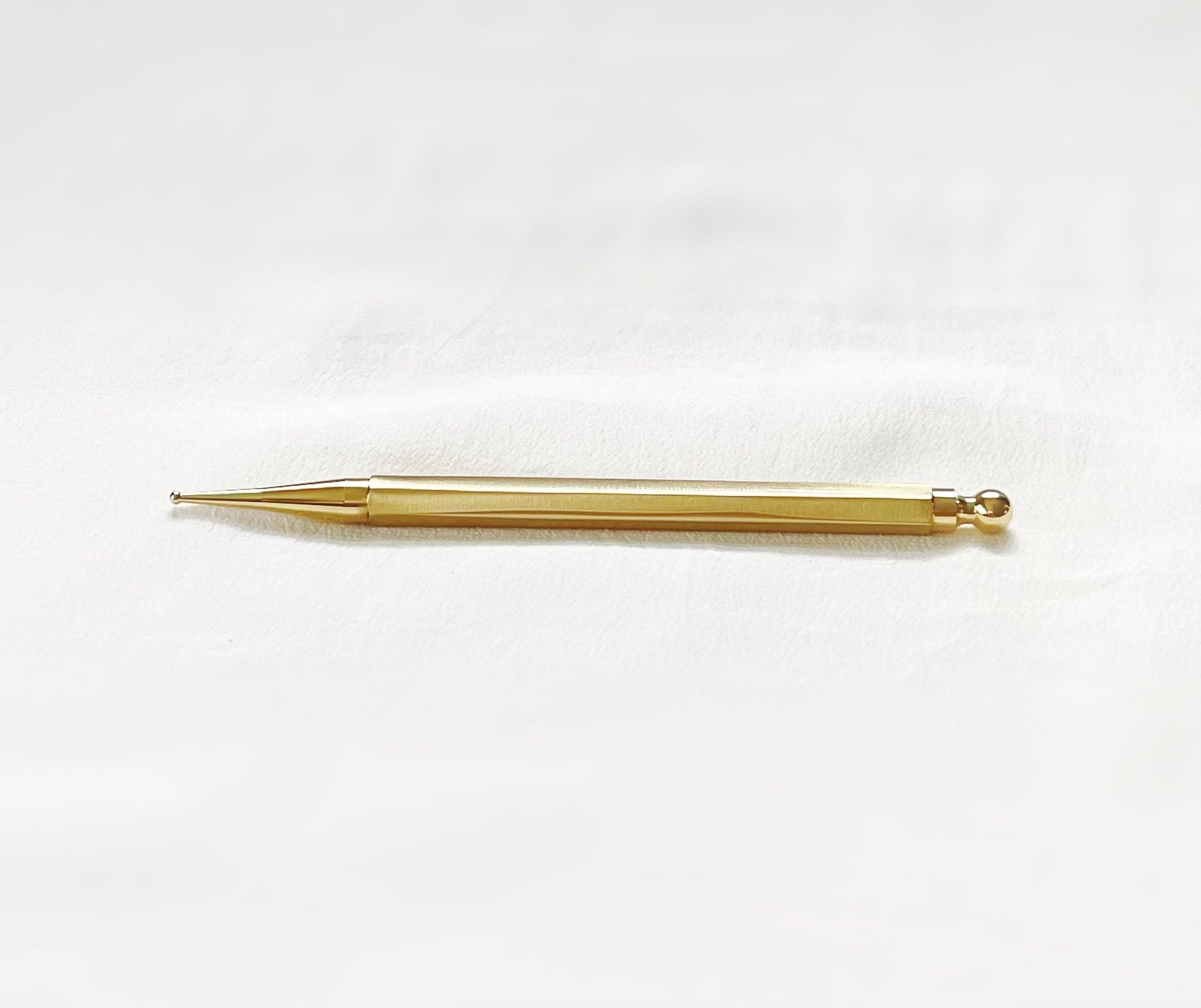 YUANWELLNESS: Brass Teishin, Tool, Stick, Needle Probe, for Acupuncture, Massage, Acupressure - YUAN WELLNESS 