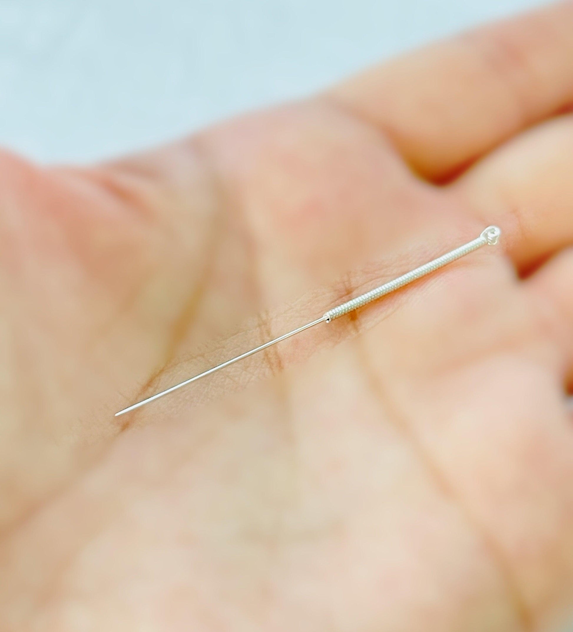 YUANWELLNESS: Custom Handmade Sterling Silver Contact Needle, Teishin, Tool, for Acupuncture, Massage, Acupressure - YUAN WELLNESS 