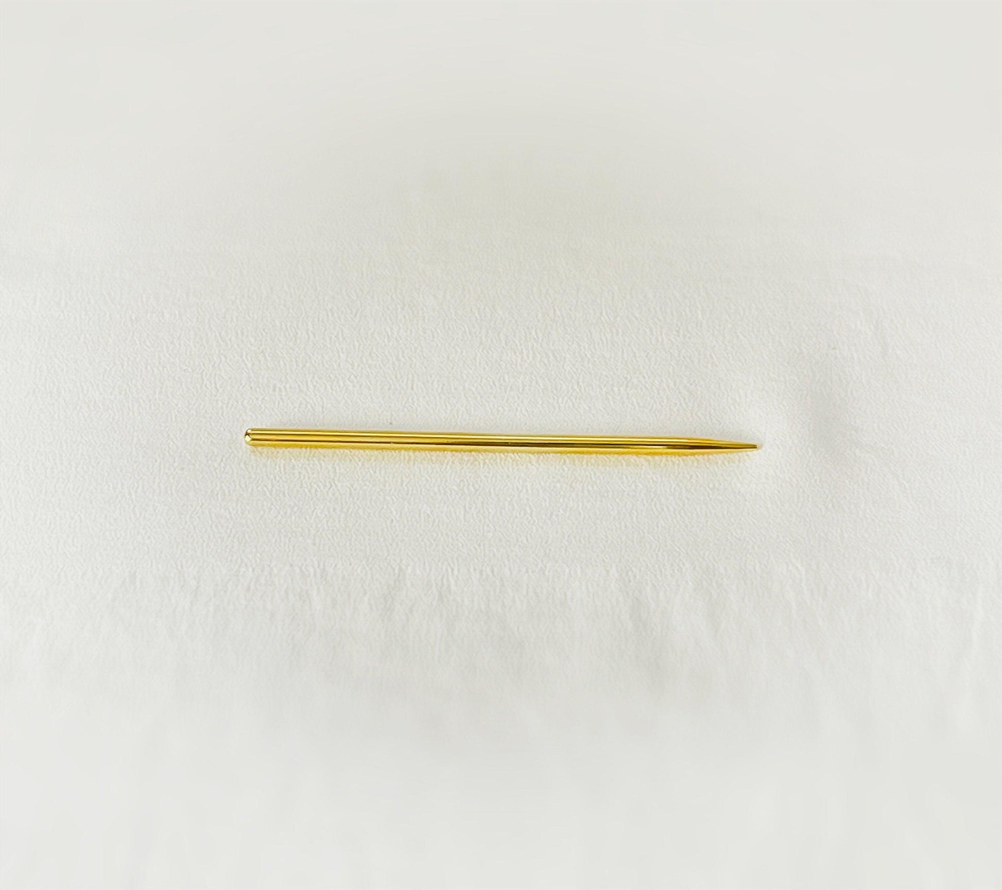 YUANWELLNESS: Custom Handmade Golden (99.9% ) Teishin, Tool, Stick, Needle for Acupuncture, Massage, Acupressure - YUAN WELLNESS 