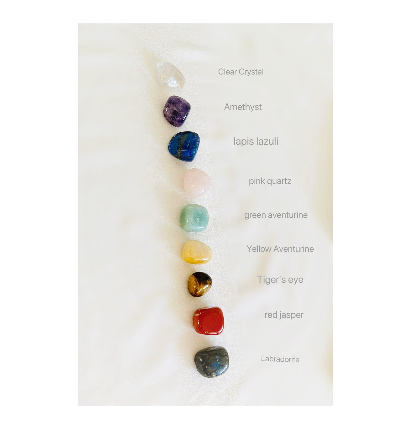 YUANWELLNESS: Seven Chakra Healing Stones Set, Meditation Stone - YUAN WELLNESS 