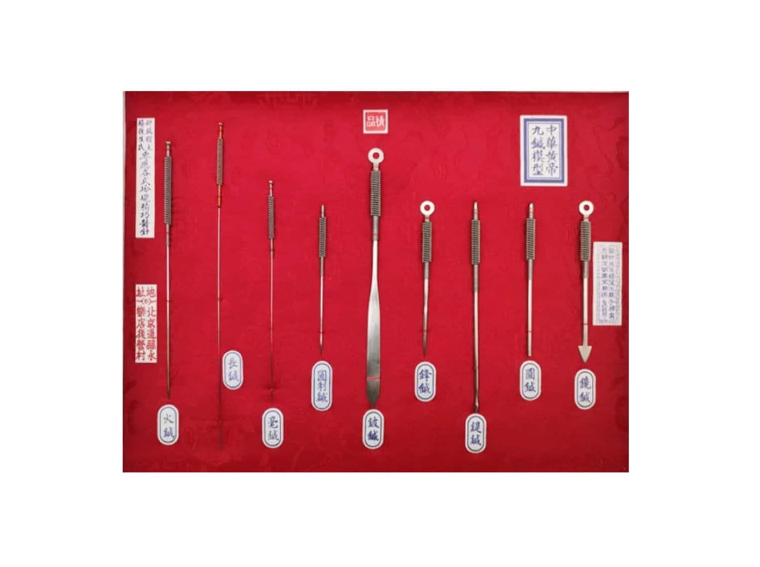 YUANWELLNESS: Handmade Acupuncture Ancient Classic 9 Needles for Learning, Teaching, Displaying and Collection - YUAN WELLNESS 