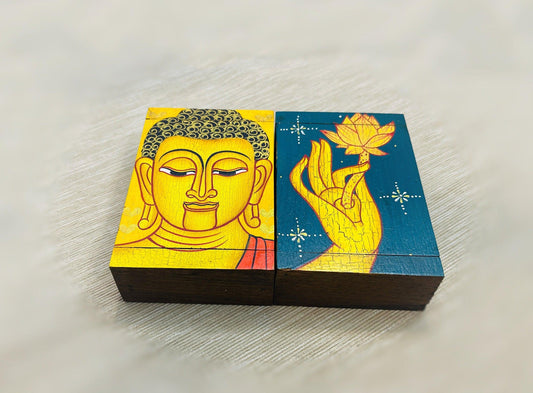 YUANWELLNESS: Handmade Buddha Teak Box for Moxa, acupuncture, massage, aromatherapy - YUAN WELLNESS 