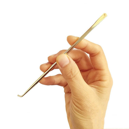 YUANWELLNESS: Auricular Acupuncture, Brass Teishin, Tool, Stick, Needle Probe, for Acupuncture, Massage, Acupressure, Auricular - YUAN WELLNESS 