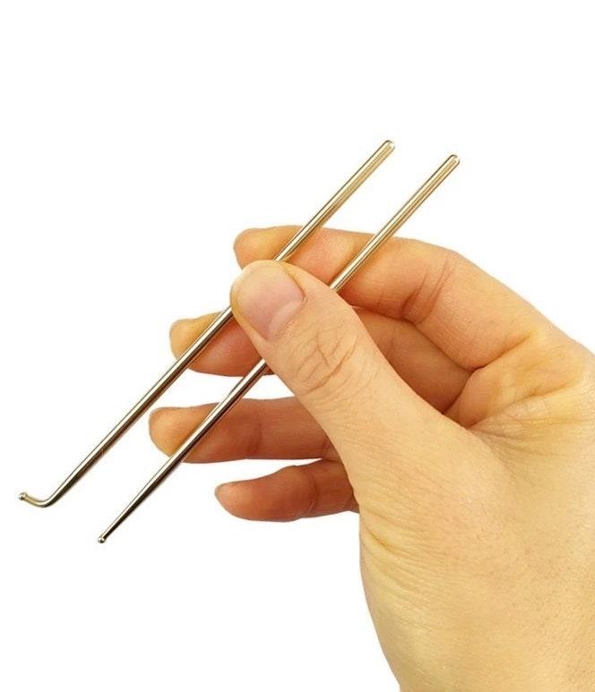 YUANWELLNESS: Auricular Acupuncture, Brass Teishin, Tool, Stick, Needle Probe, for Acupuncture, Massage, Acupressure, Auricular - YUAN WELLNESS 