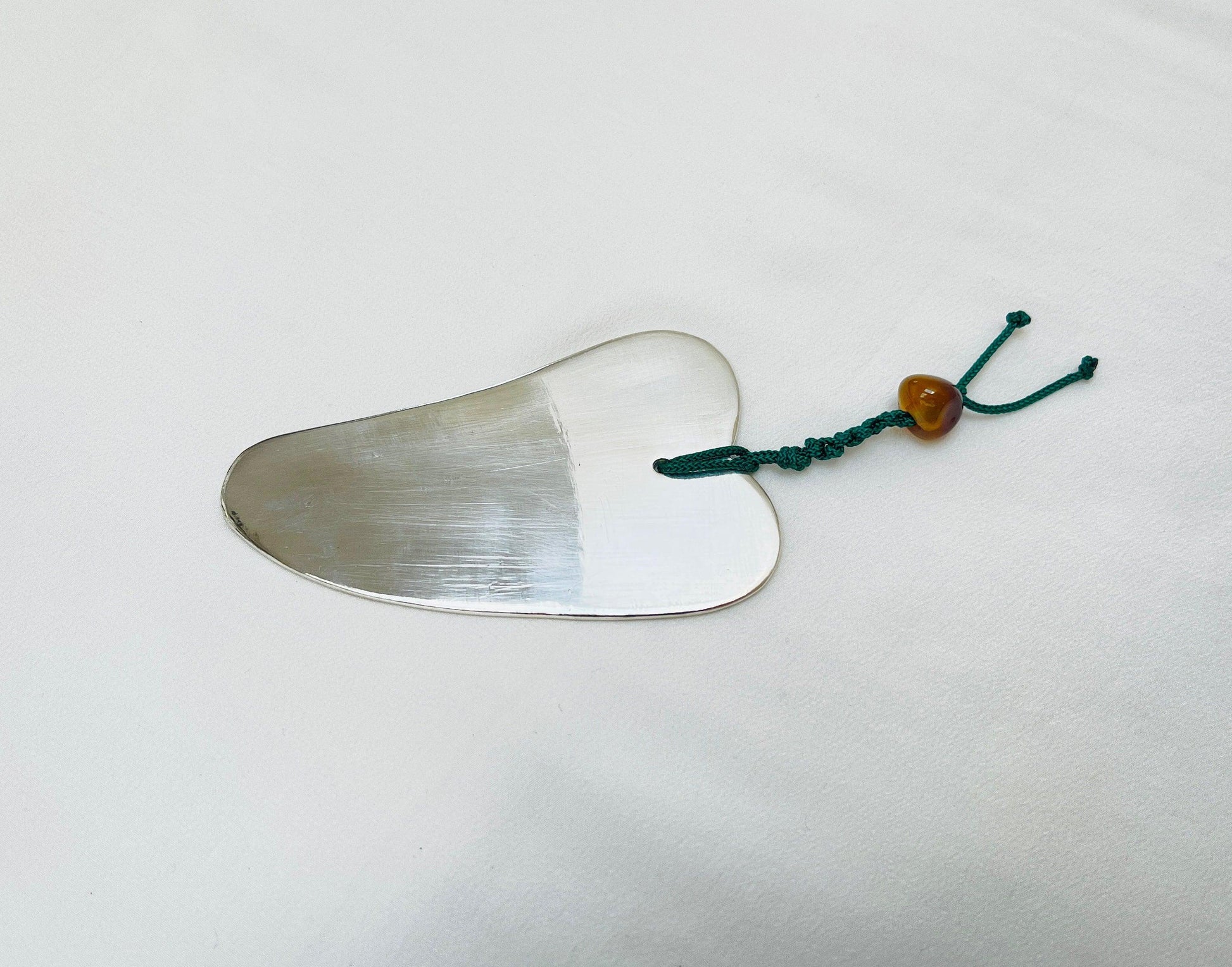 YUANWELLNESS: Handmade Pure Silver Guasha Massage Tool, Acupuncture, Acupressure - YUAN WELLNESS 