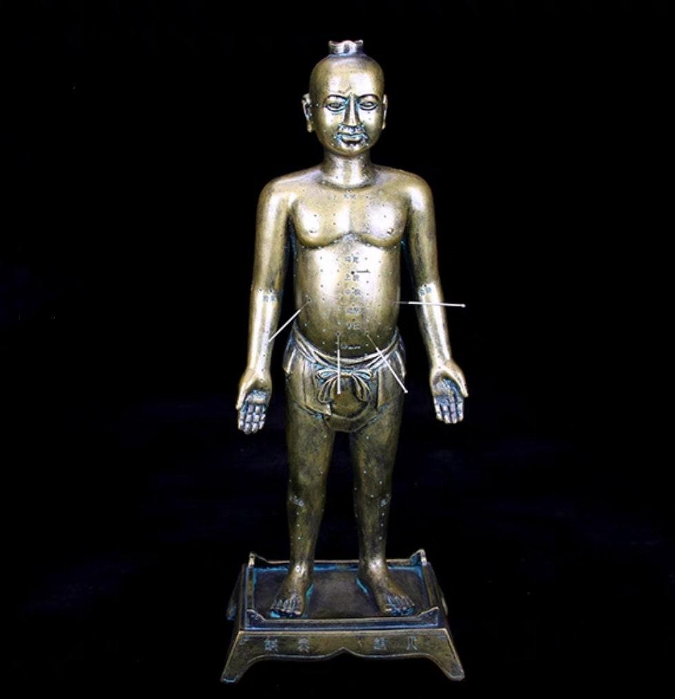 YUANWELLNESS: Ancient Acupuncture Human Figure Reproduced from Museum, Gift Acupuncture Model, Display, Collection - YUAN WELLNESS 