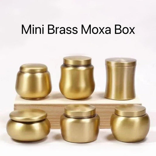 YUANWELLNESS: Mini Brass Moxa Boxes for Loose Moxa, Direct Moxa, Acupuncture, Moxabustion - YUAN WELLNESS 