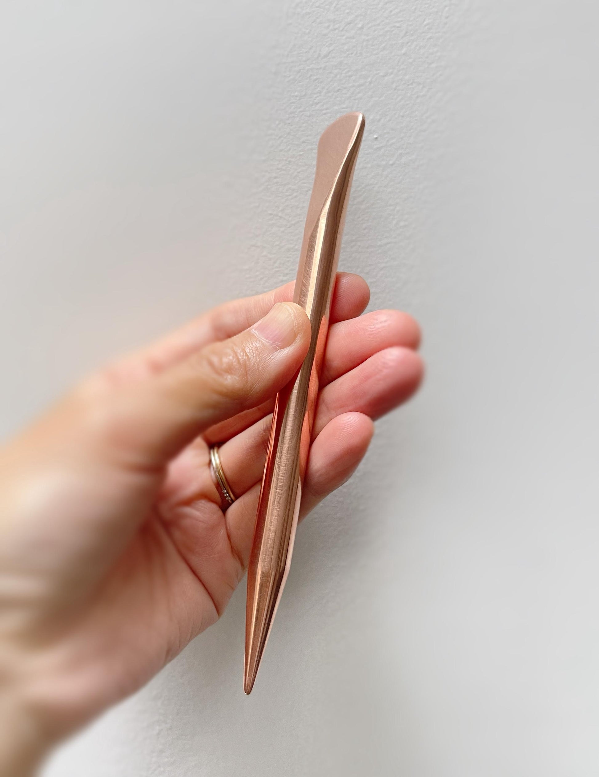 YUANWELLNESS: Handmade Copper massage tool, Acupuncture Probe, Stick, Probe, Gua Sha Tool - YUAN WELLNESS 