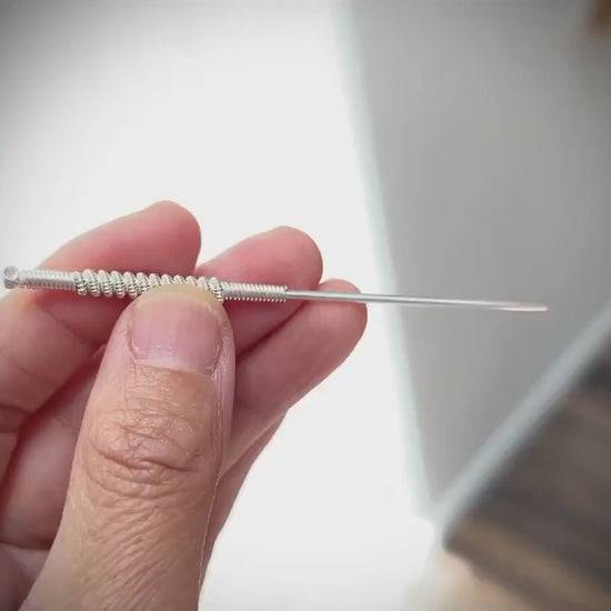 YUANWELLNESS: Handmade Pure Silver Contact Needle, Teishin, Tool, for Acupuncture, Massage, Acupressure