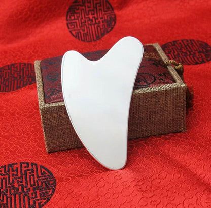 Custom Handmade Pure Silver Gua Sha Tool - YUAN WELLNESS 