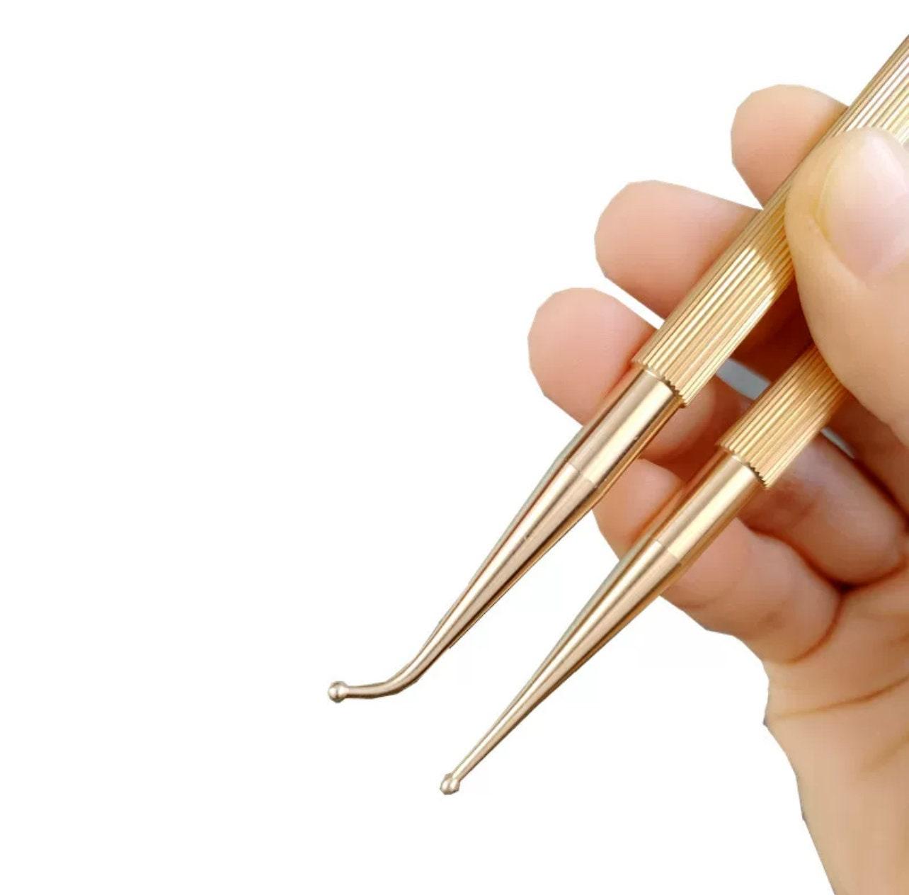 Auricular Acupuncture, Brass Teishin, Tool, Stick, Needle Probe, for Acupuncture, Massage, Acupressure, Auricular - YUAN WELLNESS 