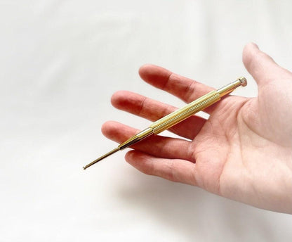 Auricular Acupuncture, Brass Teishin, Tool, Stick, Needle Probe, for Acupuncture, Massage, Acupressure, Auricular - YUAN WELLNESS 