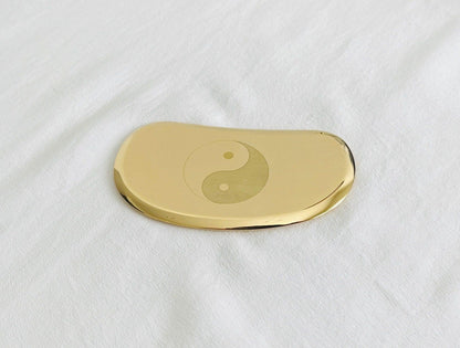 YUANWELLNESS: Handmade Brass Taiji Guasha Massage Tool, Acupuncture, Acupressure - YUAN WELLNESS 