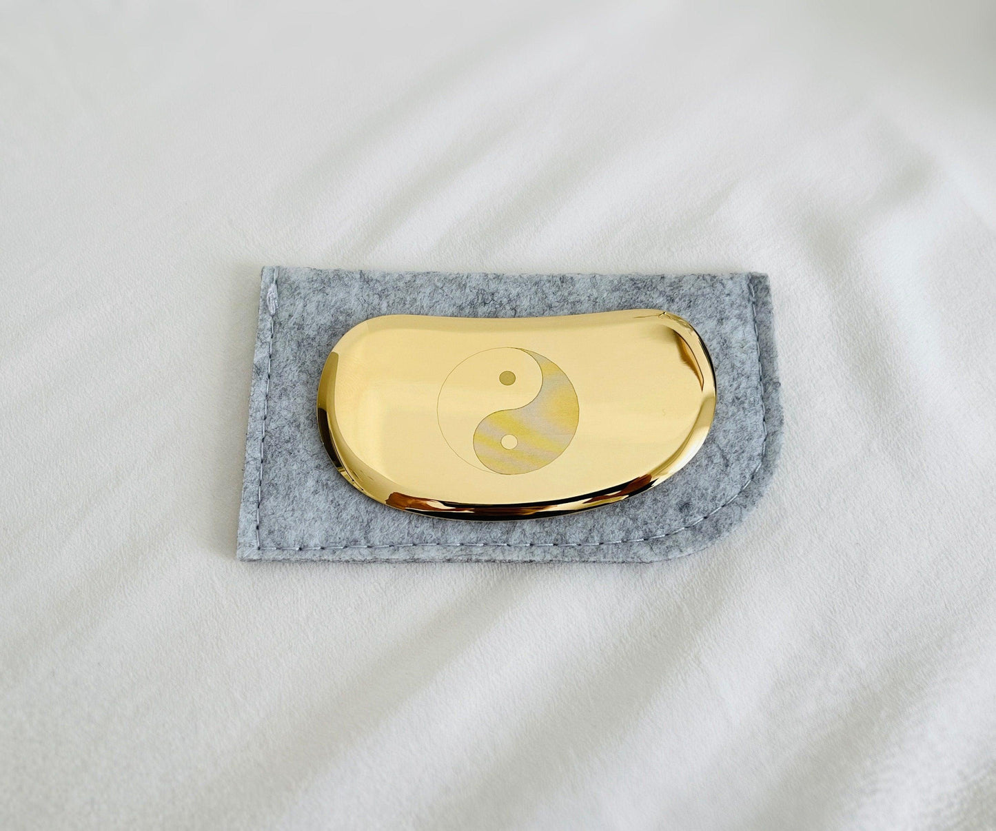 YUANWELLNESS: Handmade Brass Taiji Guasha Massage Tool, Acupuncture, Acupressure - YUAN WELLNESS 